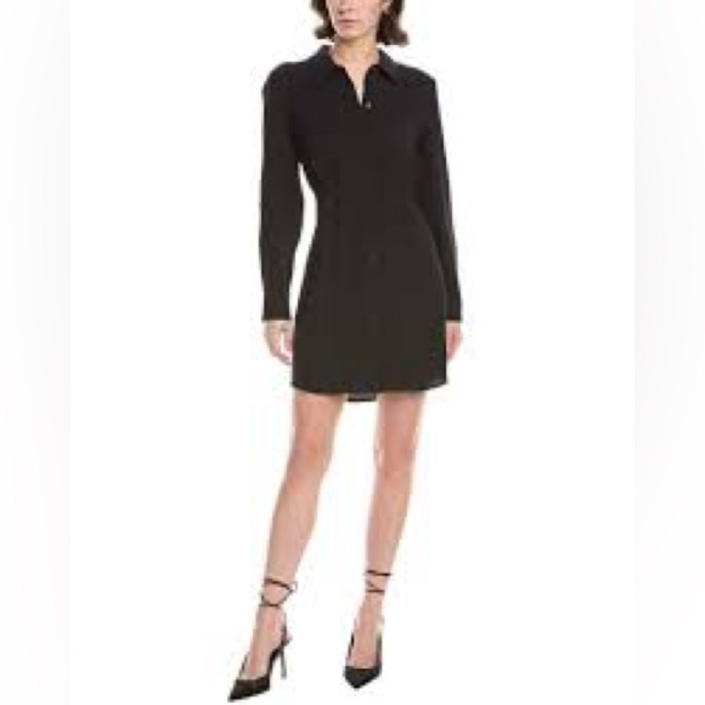Favorite Daughter Take Me Seriously Black Button-Up Dress Size Extra Small Nwt